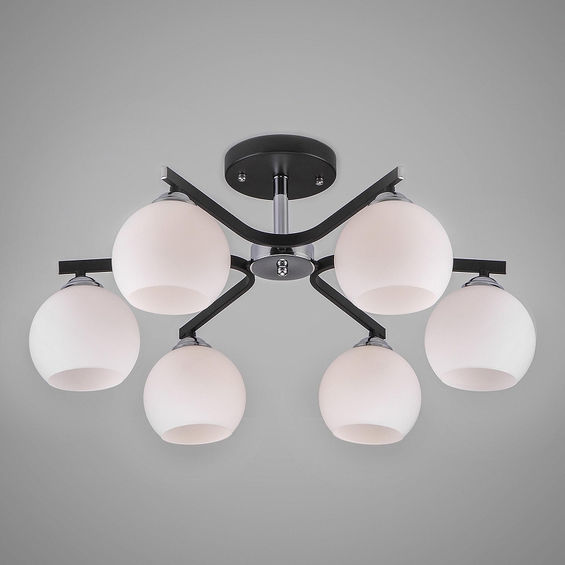 Люстра на штанге Eurosvet Blasco 30145/6 хром/венге цвет венге, хром