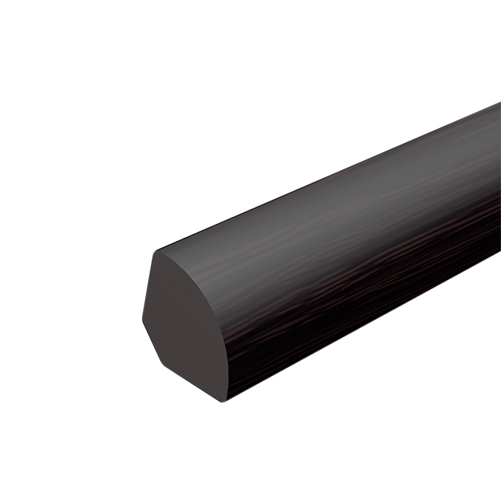 Штапик 10х10х2700 мм вспененный ПВХ венге