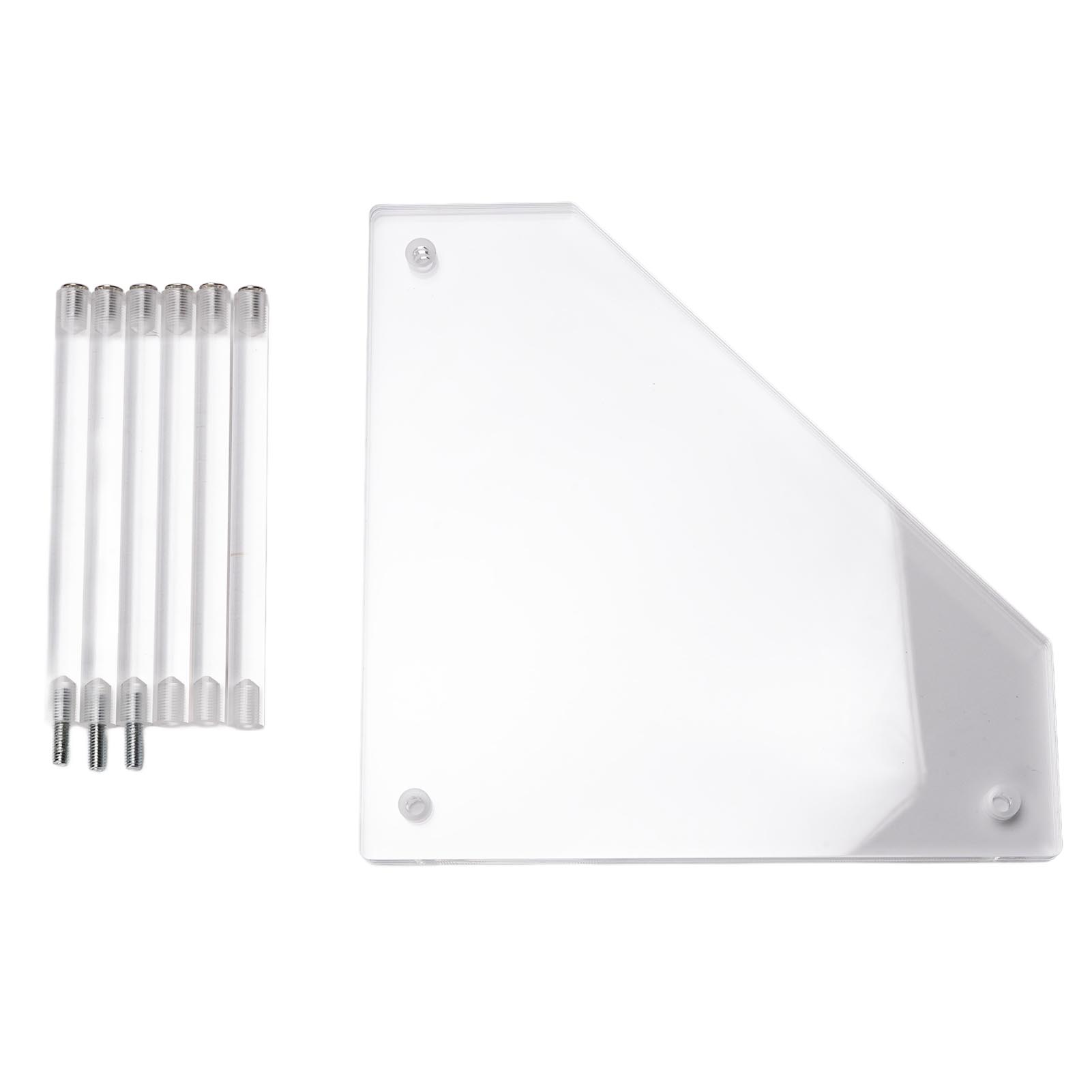 Акриловый угловой приставной столик, маленький, 3-х уровневый, треугольный приставной столик для гостиной, спальни, кабинета